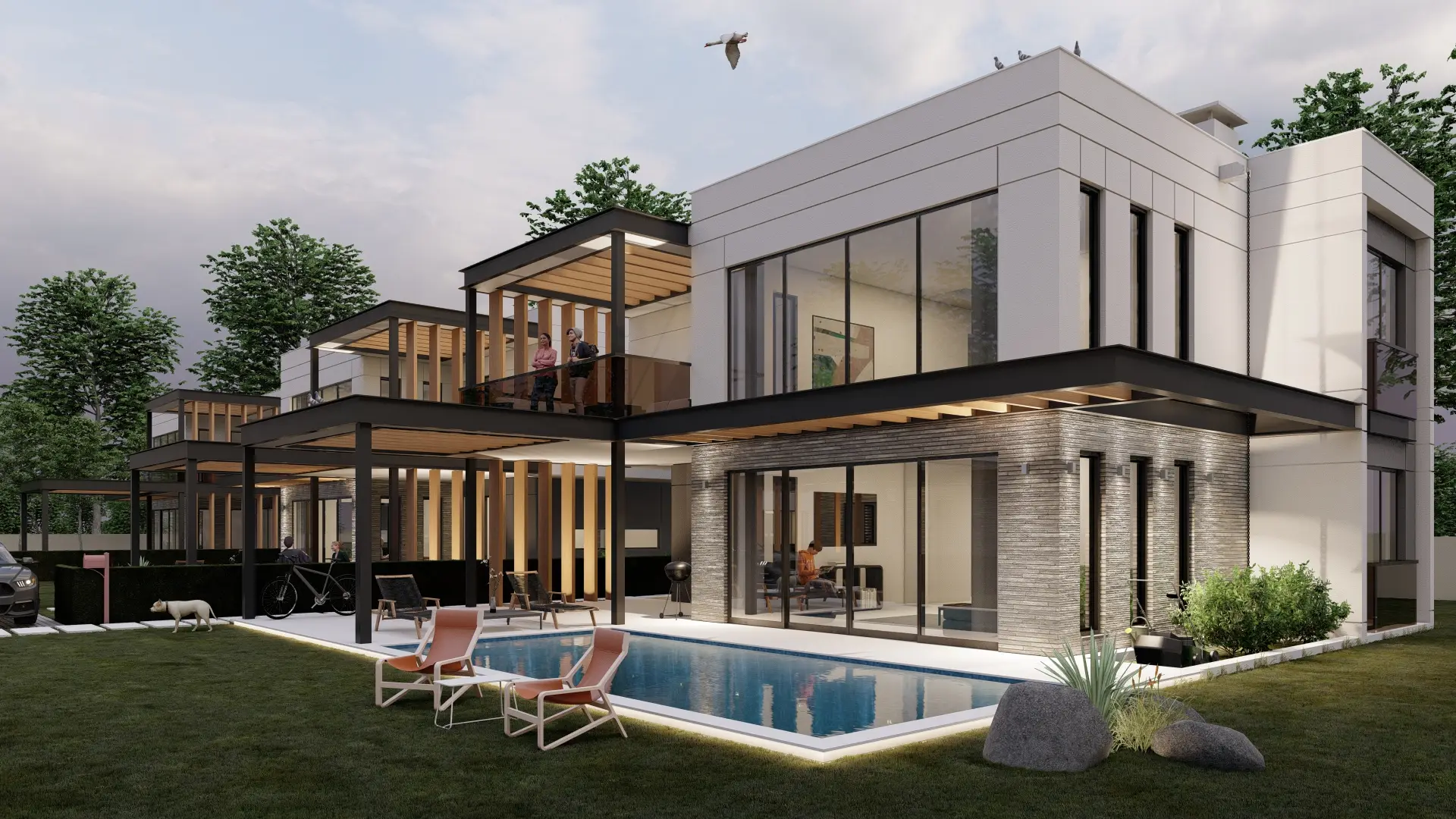 Serenita 1805 Lüks Villa Dış Cephe Dublex Ön